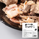 병천 돼지내장 부속물 오소리캄투 돼지머리고기 염통 사태 국밥용 고기 (슬라이스) 1kg