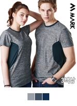 [마크] 카모 메쉬 라운드 티셔츠
