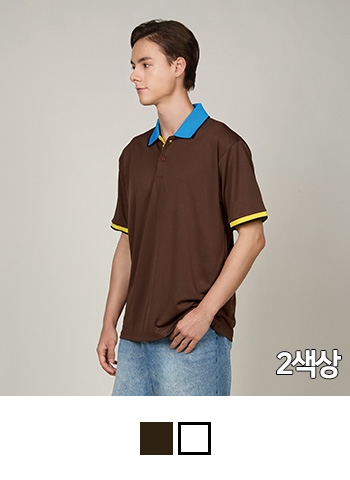 마르잔 쿨에버 배색 폴로티셔츠
