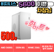 🎯 이쁜 차장님 🎯 비지니스 5600G 화이트  [ 8G / NVMe 256G / A520M / 정격 500W / R30 화이트]