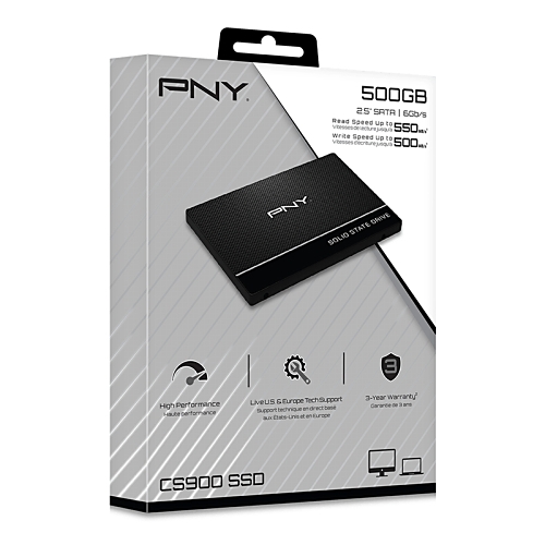 [제이씨현시스템] PNY CS900 SATA 2.5인치 [500GB TLC]