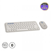 ✔️협력사 무료택배✔️ [로지텍코리아 공식 판매점] 무선, 블루투스 미니 키보드 세트, Pebble 2 Combo