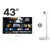 ⚡슈퍼세일 / 무료택배⚡무빙스타일 LS43FM1E3U-1WB 이동형 패키지 (모니터 기본 스탠드 + 삼성 무빙 스탠다드 동시 제공)