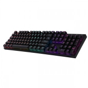 [ABKO] 유선 기계식 키보드, Hacker K640 레인보우 LED 축교환, 적축 [블랙/USB]