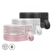 [로지텍] 무선 데스크탑 세트, Wave Keys And Lift Combo [웨이브 키즈 앤 리프트 콤보] 인체공학 [로지텍코리아정품] [색상선택]