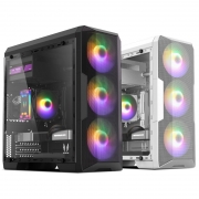🔥땡처리 🔥[ [3RSYS] R370 풀 아크릴 화이트 (미니타워)