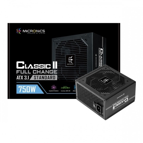 ⚡슈퍼 세일⚡5개 단위⚡[마이크로닉스] 클래식 Classic II 풀체인지 80PLUS STANDARD ATX3.1 블랙 [750W]