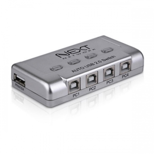 [이지넷유비쿼터스] NEXT-3504PST [USB 선택기 1:4] A포트1 B포트4 