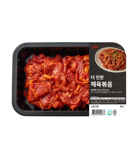 더 진한 갓 버무린 제육볶음 500g (냉장)