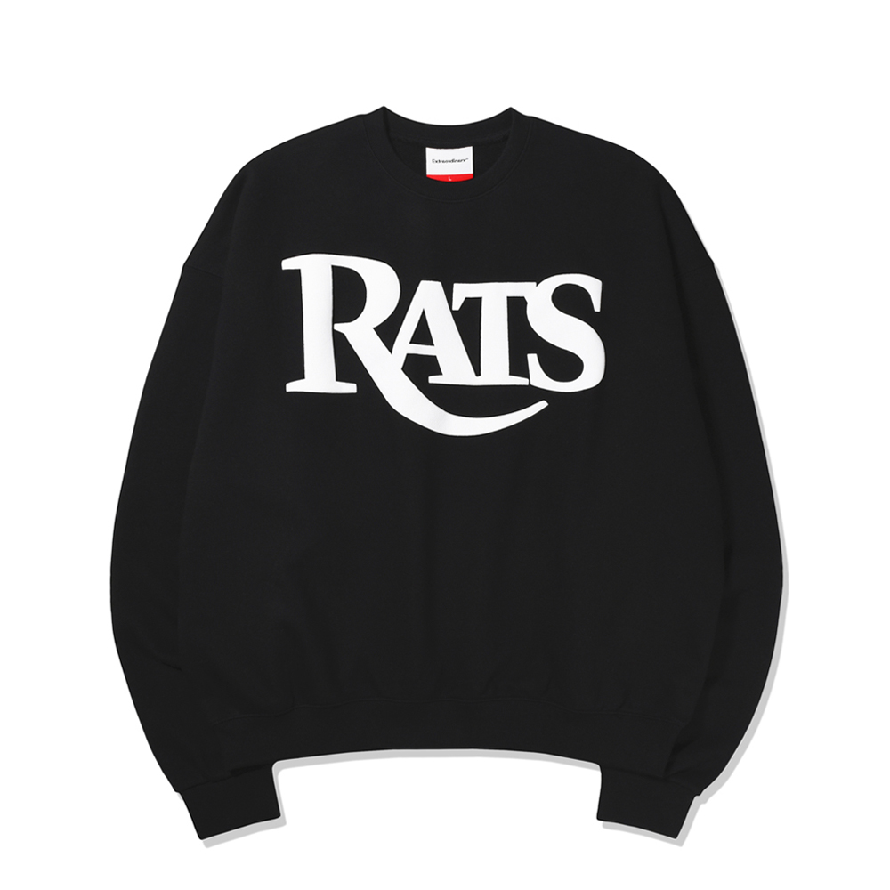 RATS OVER FIT CREW  BLACK