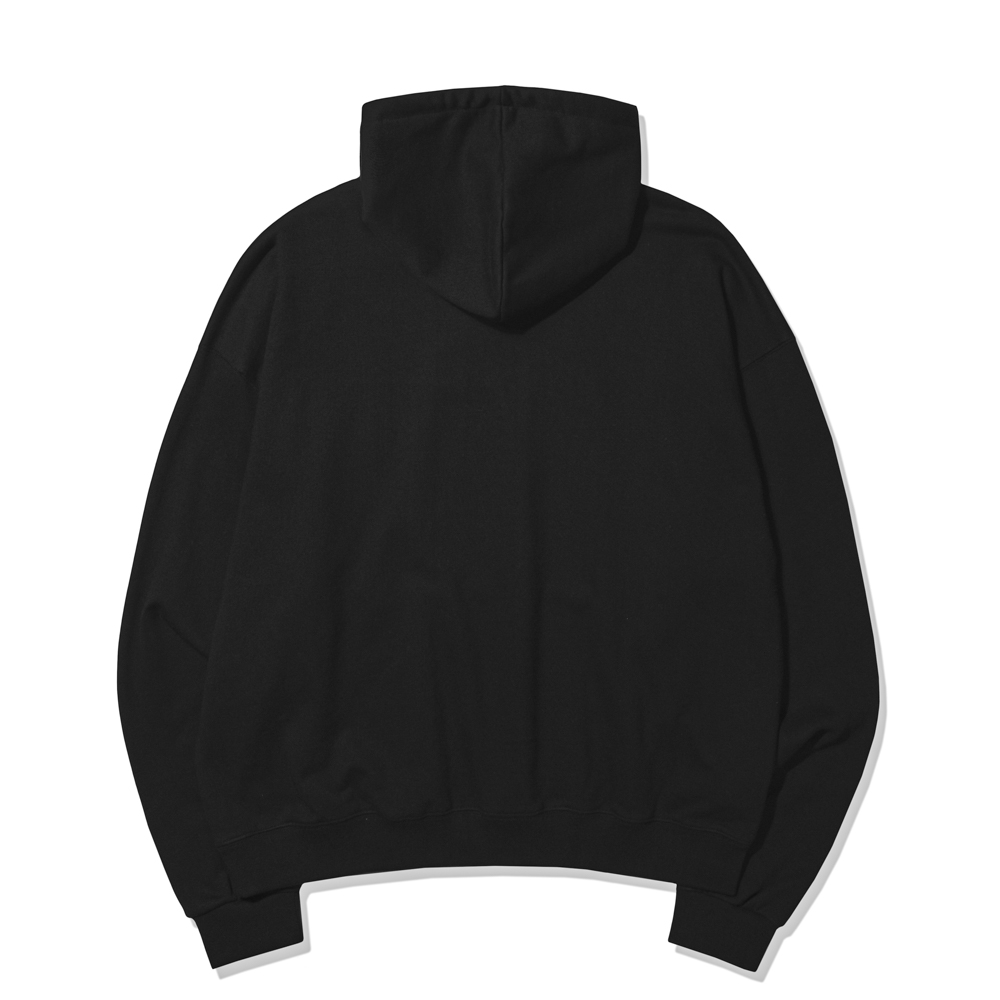 LOGO TYPE B OVER FIT HOODIE  BLACK