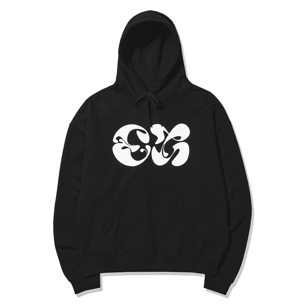 LOGO TYPE B OVER FIT HOODIE  BLACK