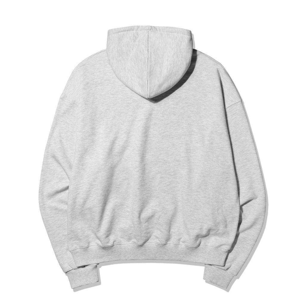 LOGO TYPE B OVER FIT HOODIE  ASH GRAY