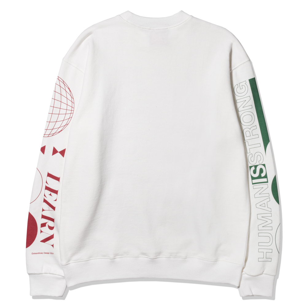LEARN STANDARD FIT CREW  WHITE