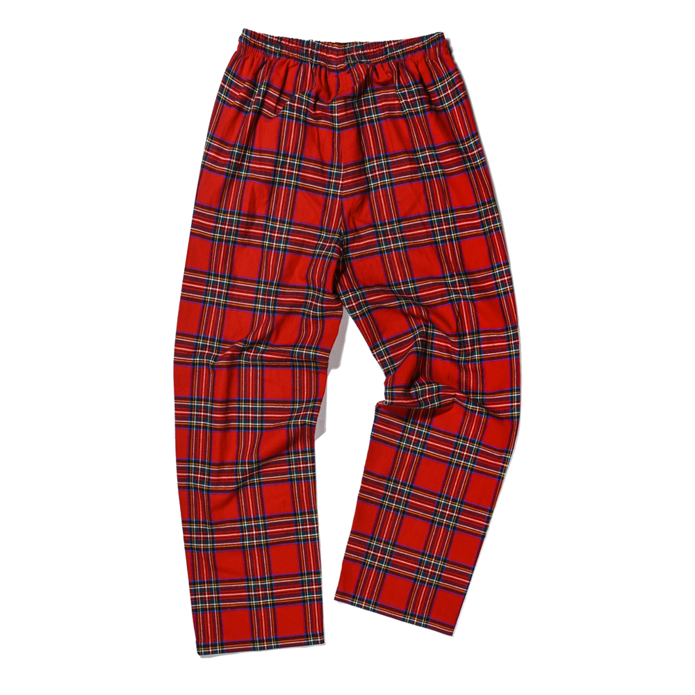 TARTAN CHECK PANTS  RED