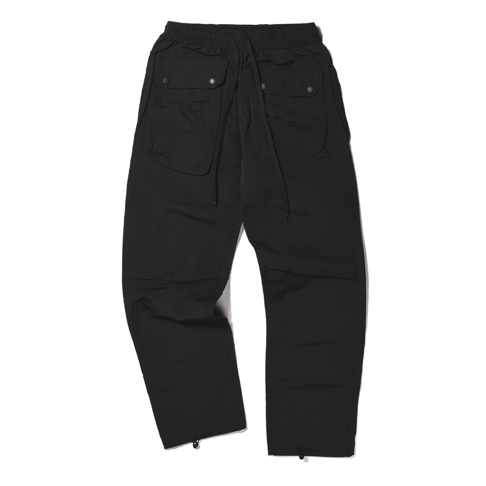 UTILITY NYLON PANTS BLACK