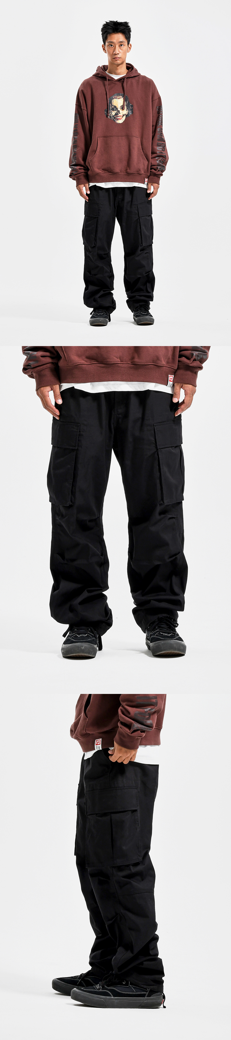 CARGO RIPSTOP PANTS  BLACK