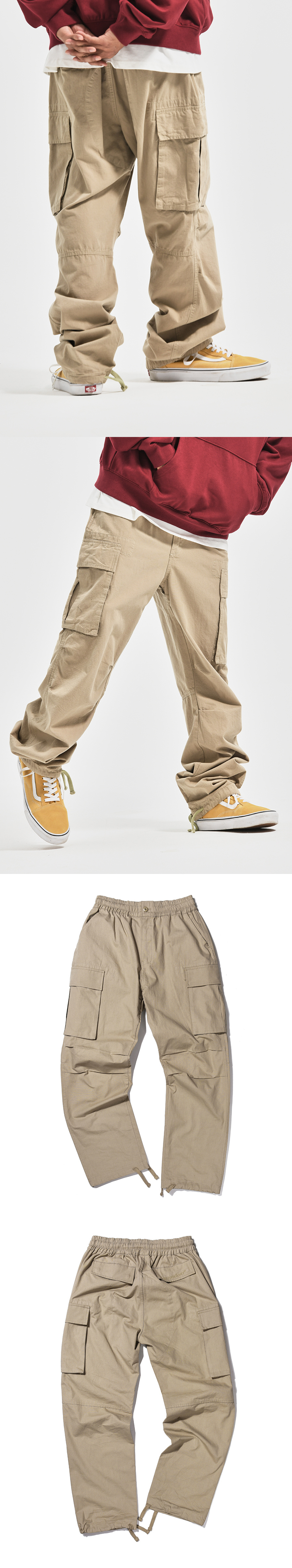 CARGO RIPSTOP PANTS  BEIGE