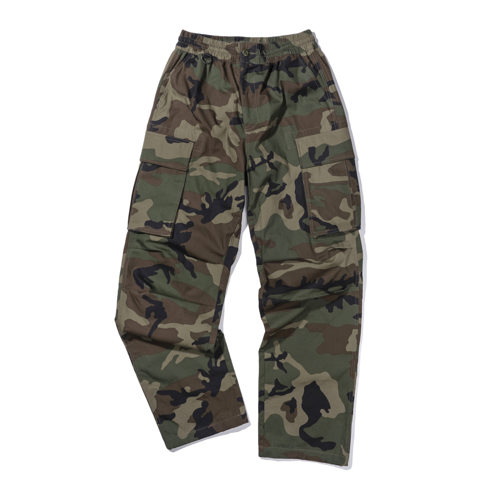 CARGO RIPSTOP PANTS  WOODLAND CAMO