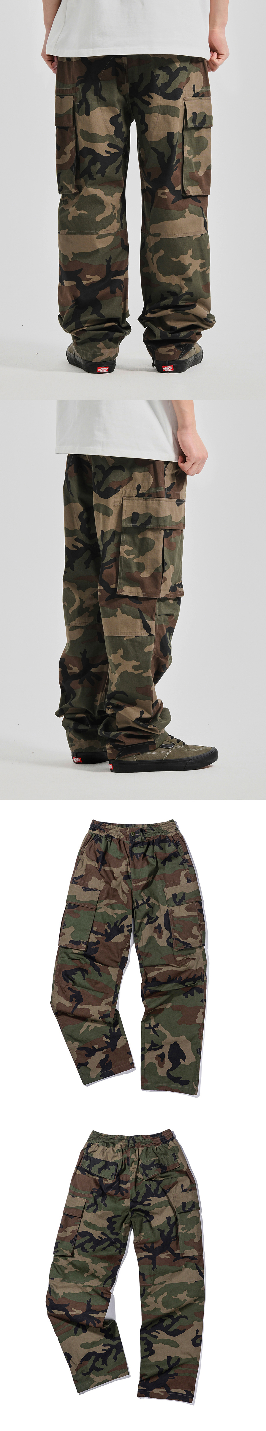 CARGO RIPSTOP PANTS  WOODLAND CAMO