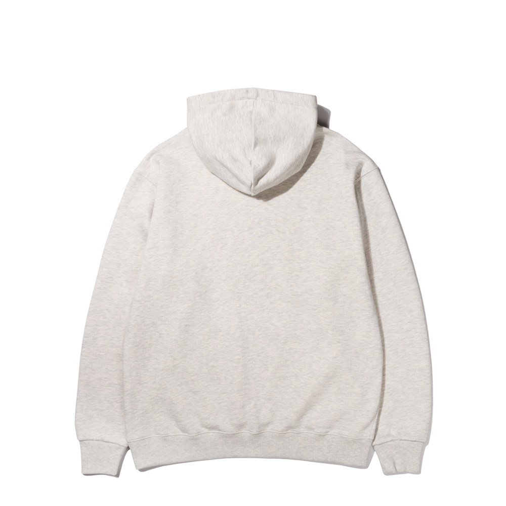 LOGO TYPE D STANDARD FIT HOOD  OATMEAL / BL