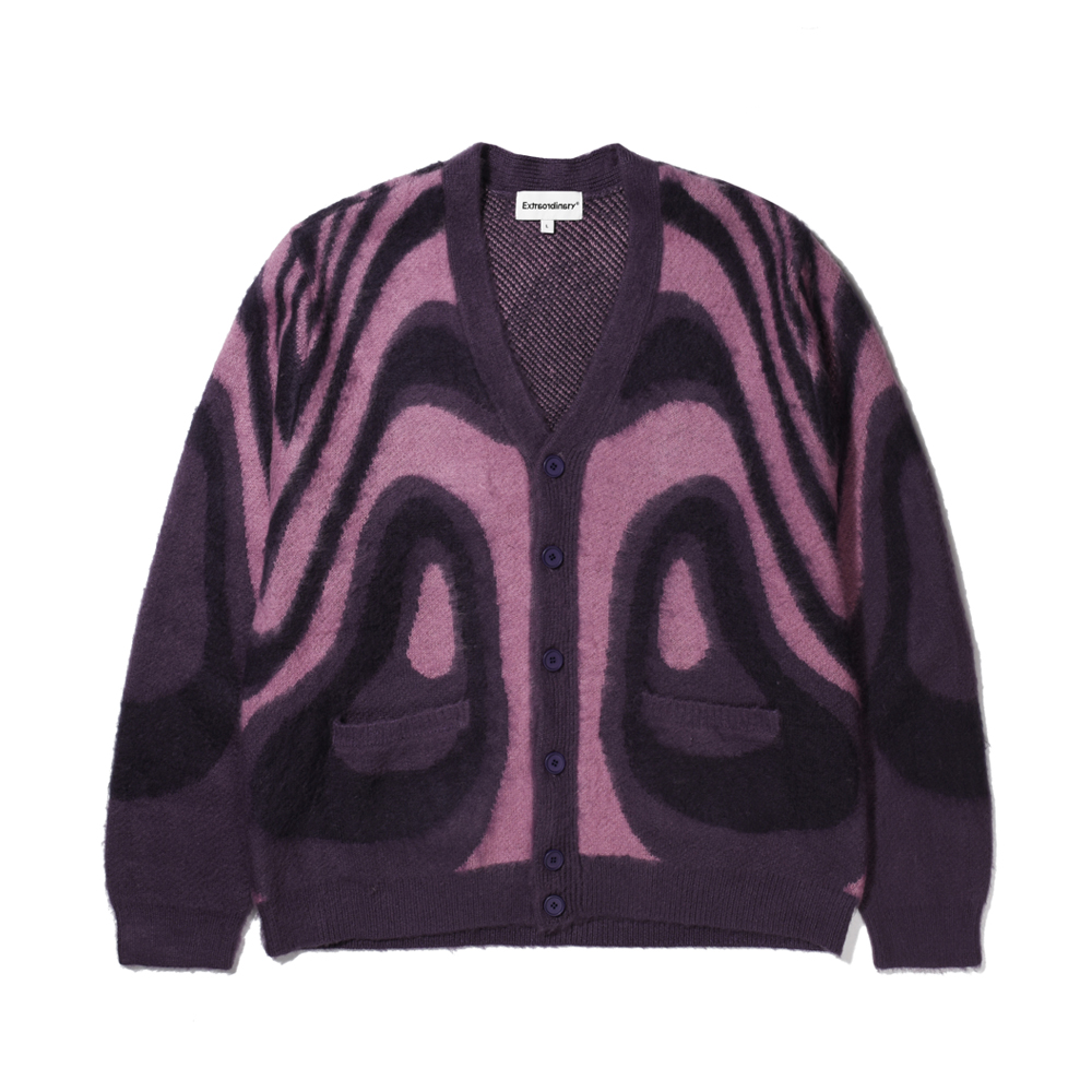 CONTOUR CARDIGAN  PURPLE