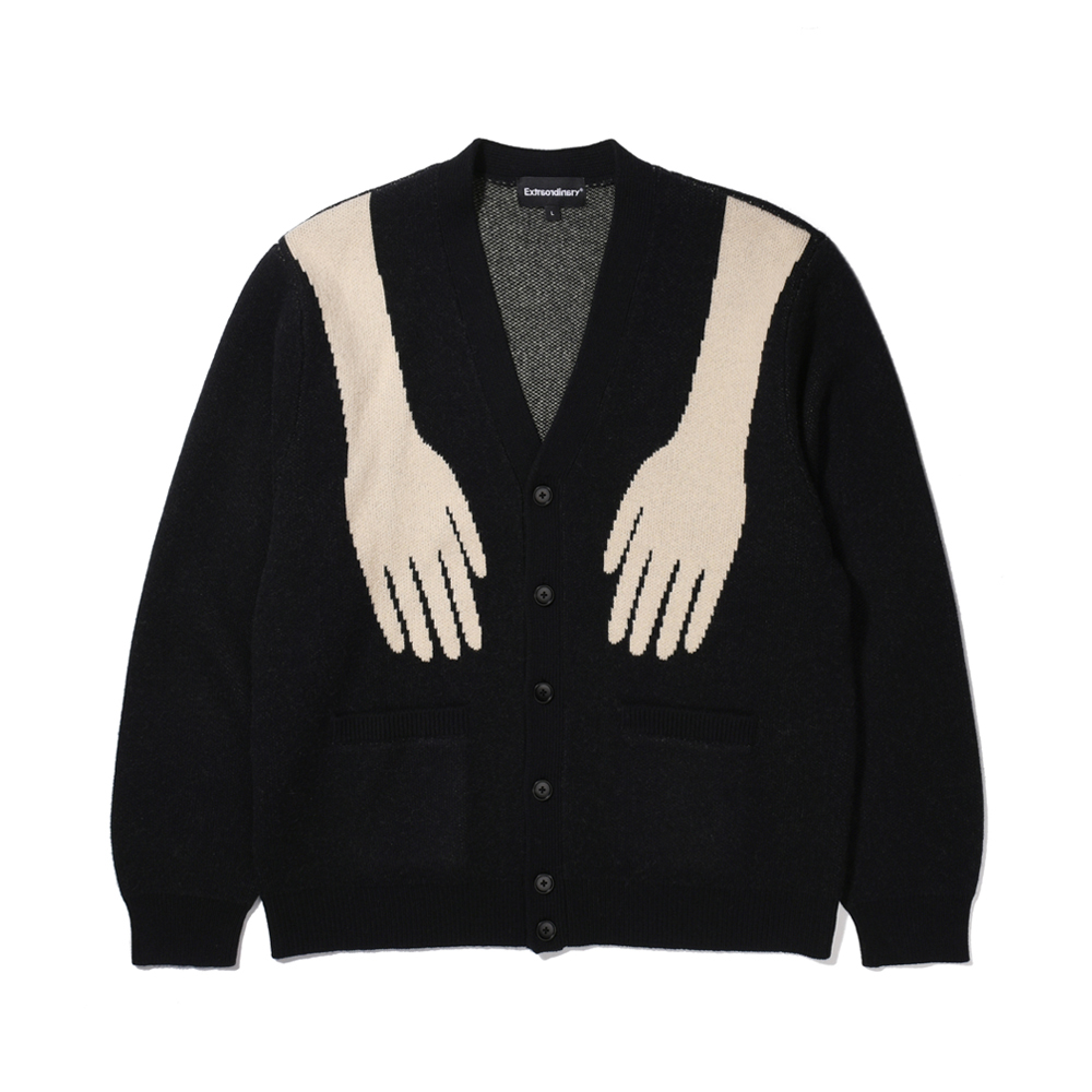 HUG CARDIGAN  BLACK