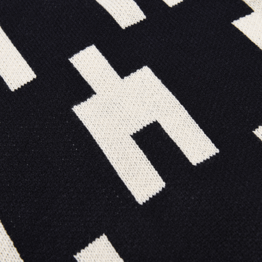 MULTI PATTERN KNIT  NAVY