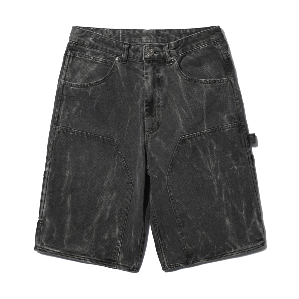 DOUBLE KNEE WS SHORTS  BLACK