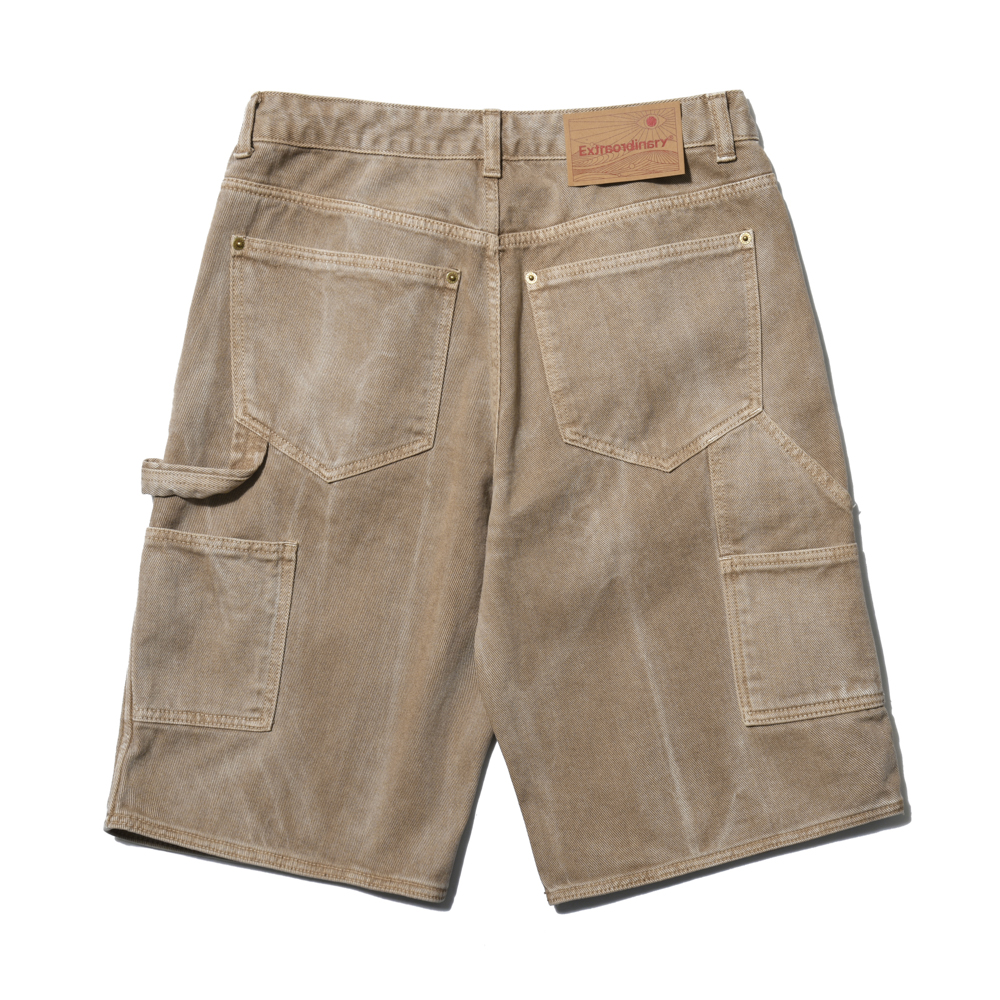 DOUBLE KNEE WS SHORTS  BEIGE