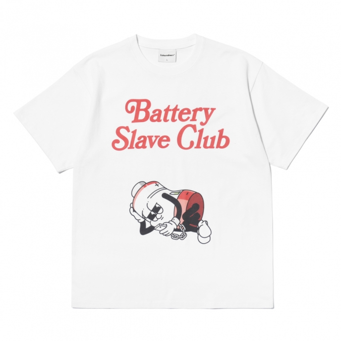 VOLTA TEE  WHITE/RD