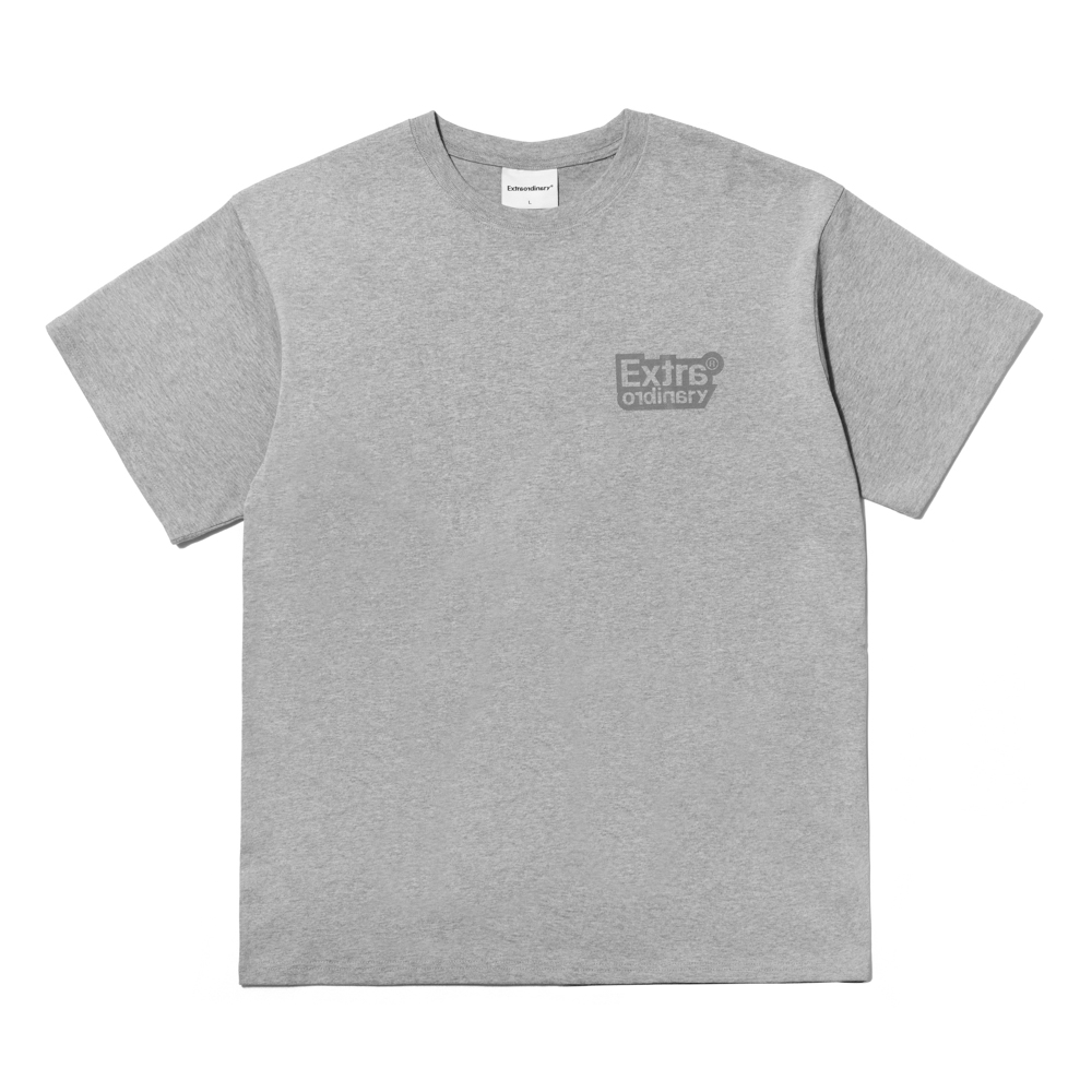 LOGO TYPE #06 TEE  GRAY