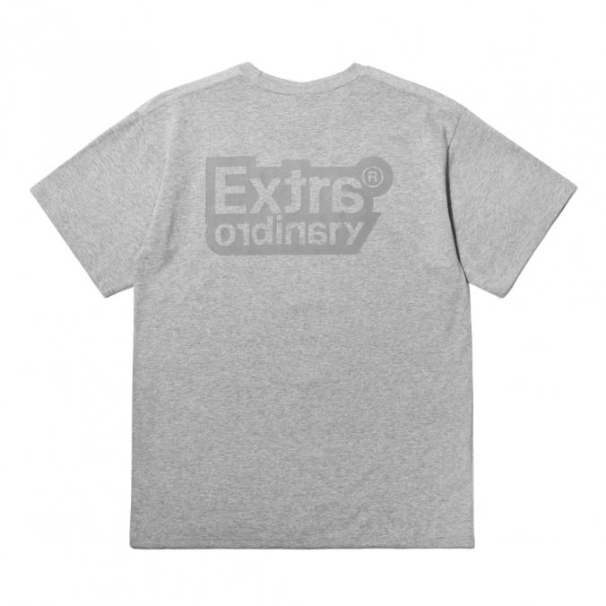 LOGO TYPE #06 TEE  GRAY