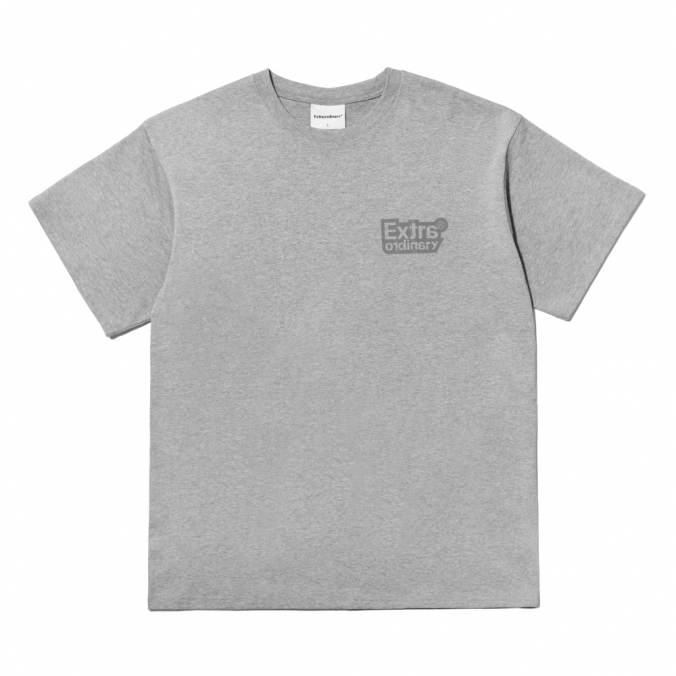 LOGO TYPE #06 TEE  GRAY