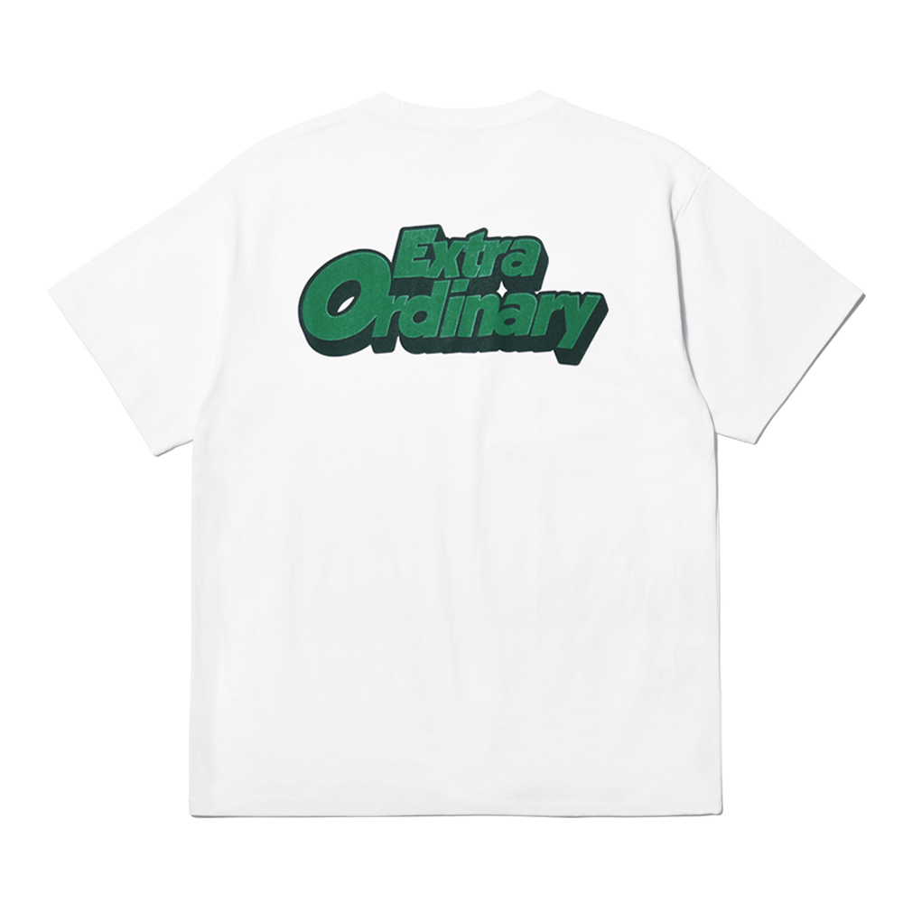 LOGO TYPE #05 TEE  WHITE/GR