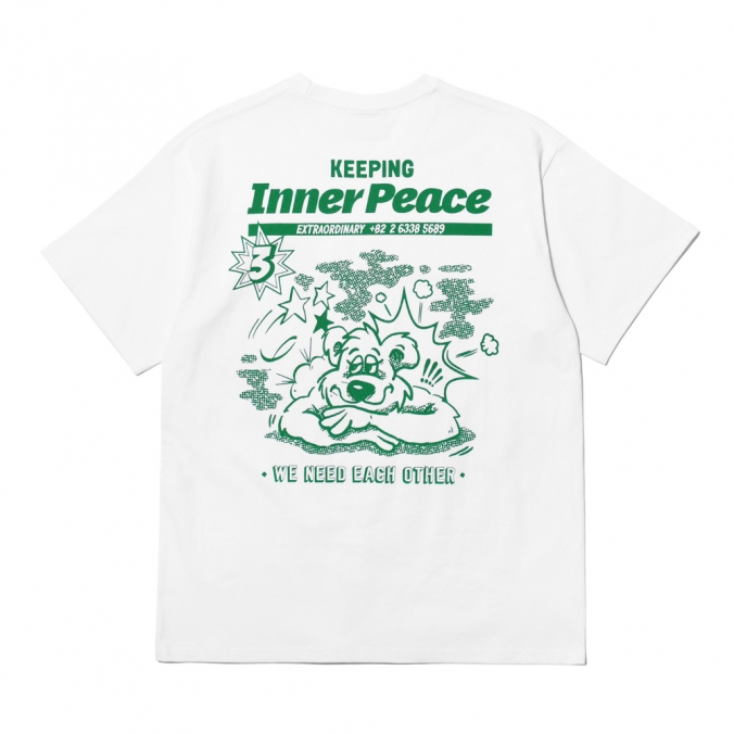 INNER PEACE TEE  WHITE