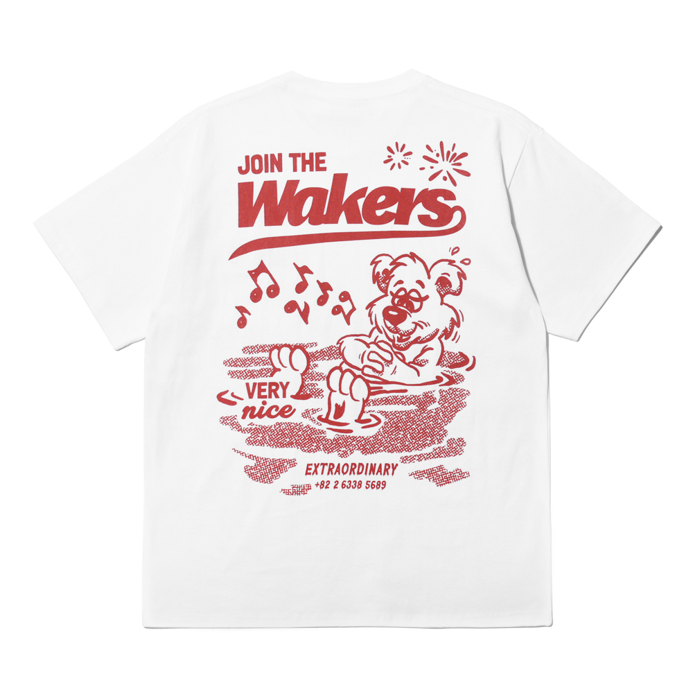 WAKERS TEE  WHITE