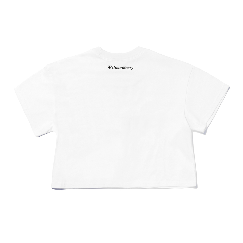 B.S.C TEE CROP WHITE