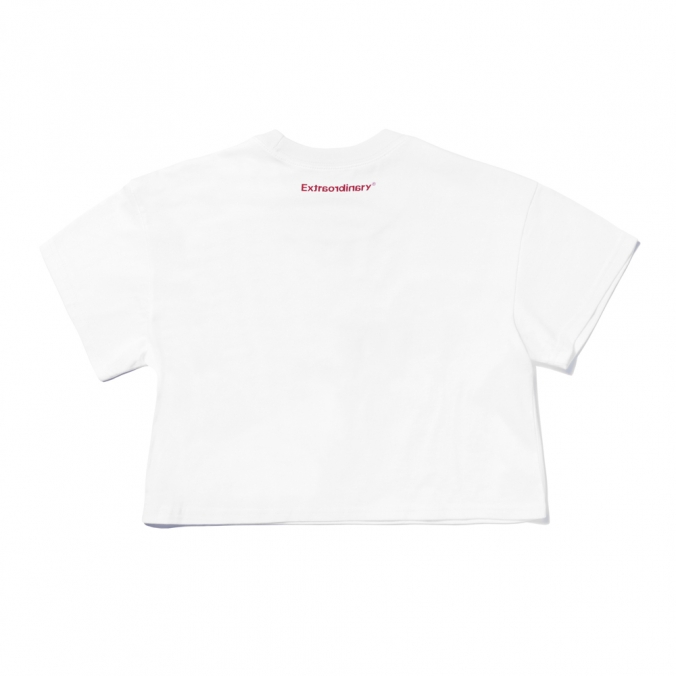 NUMERO UNO CROP TEE WHITE