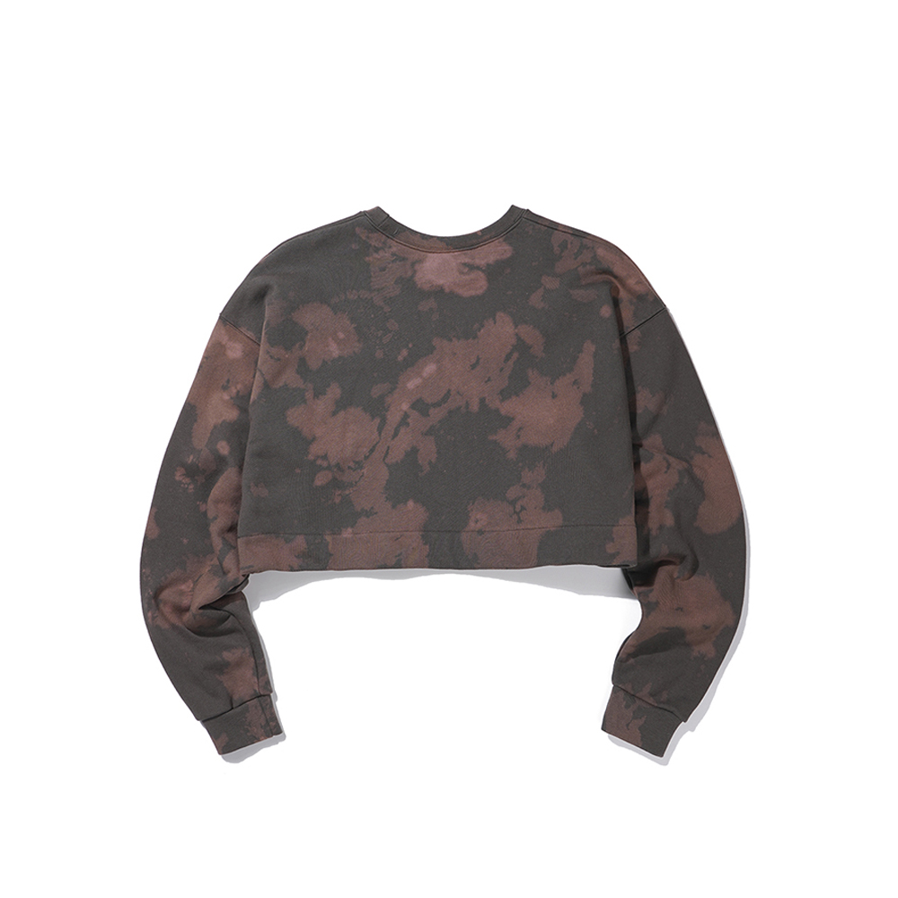 SYMBOL CROP DYING CREWNECK  CHARCOAL