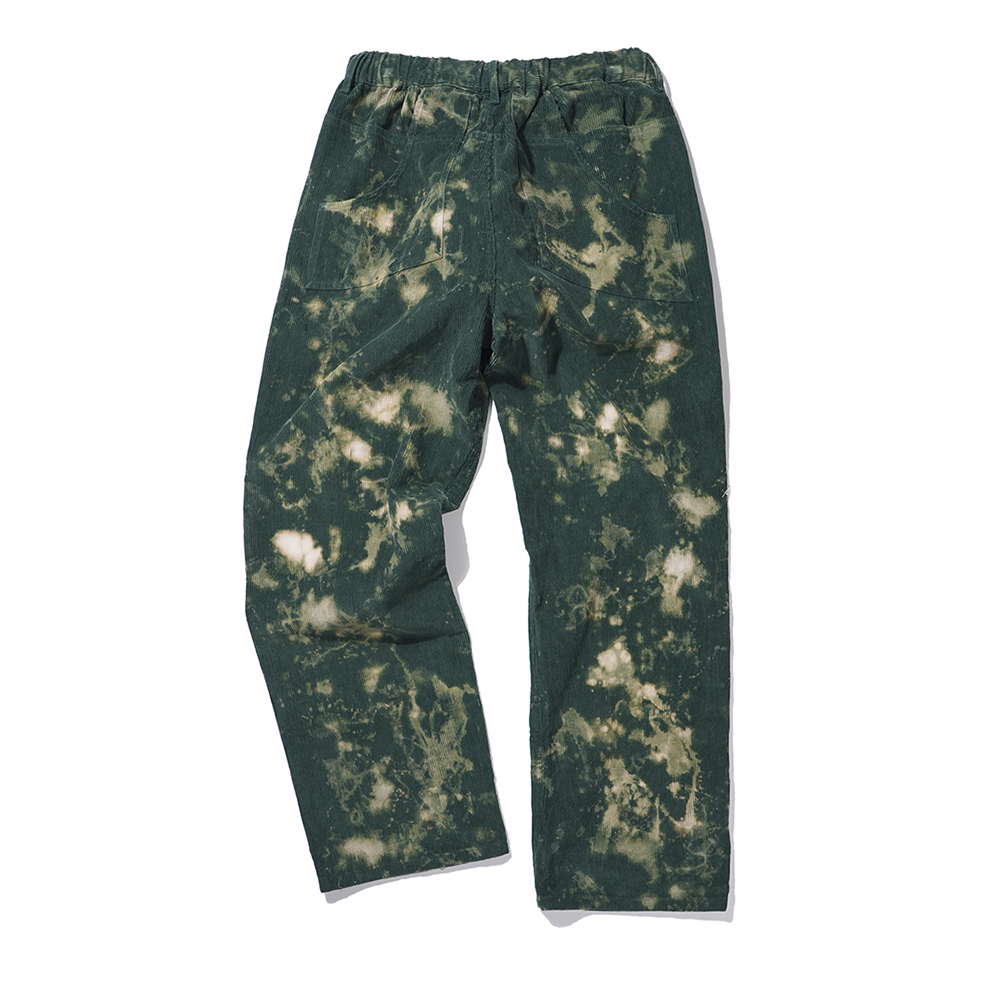 CORDUROY DYING PANTS  GREEN