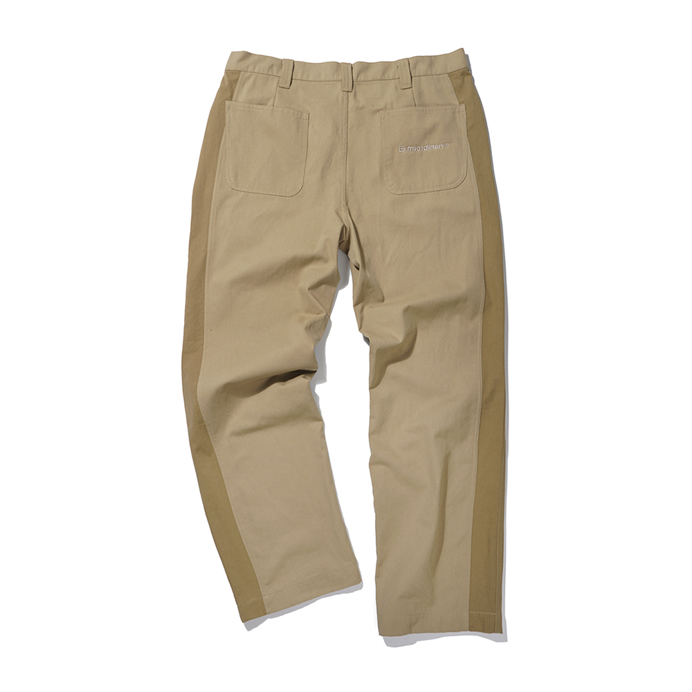 SIDE PANNEL PANTS  BEIGE