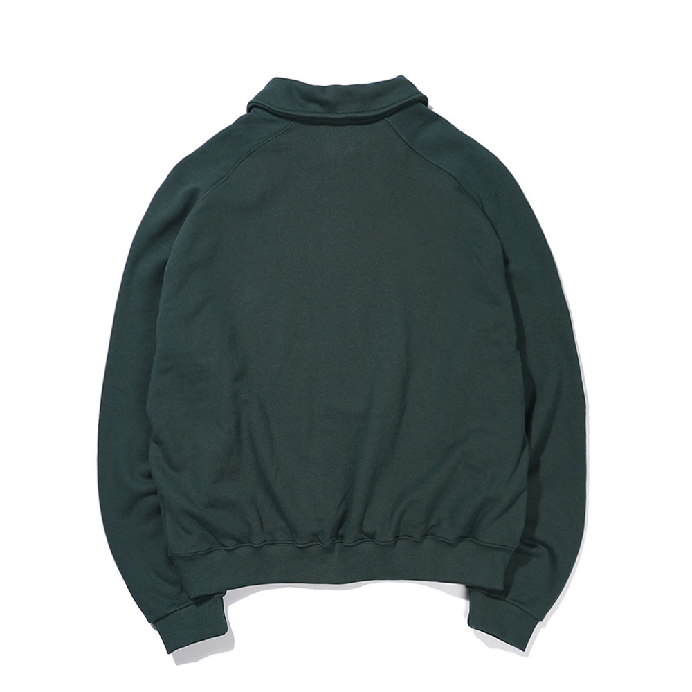 EXOD HALF-ZIP CREWNECK  GREEN