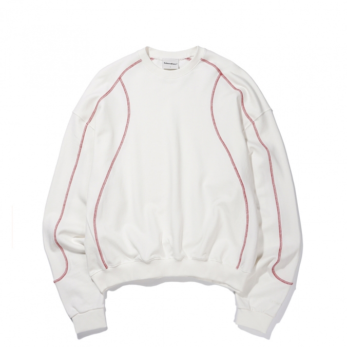 CURVI BLOCK 02 CREWNECK  WHITE