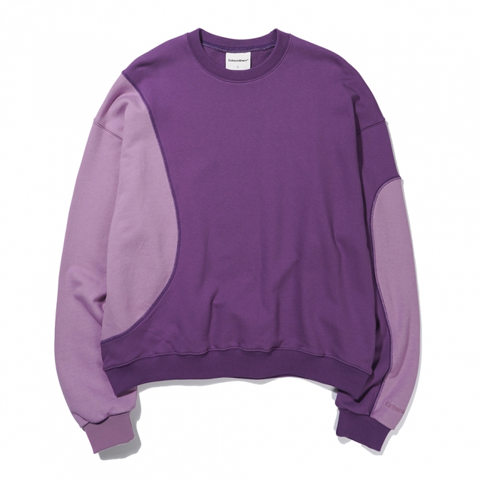 CURVI BLOCK 01 CREWNECK  PURPLE