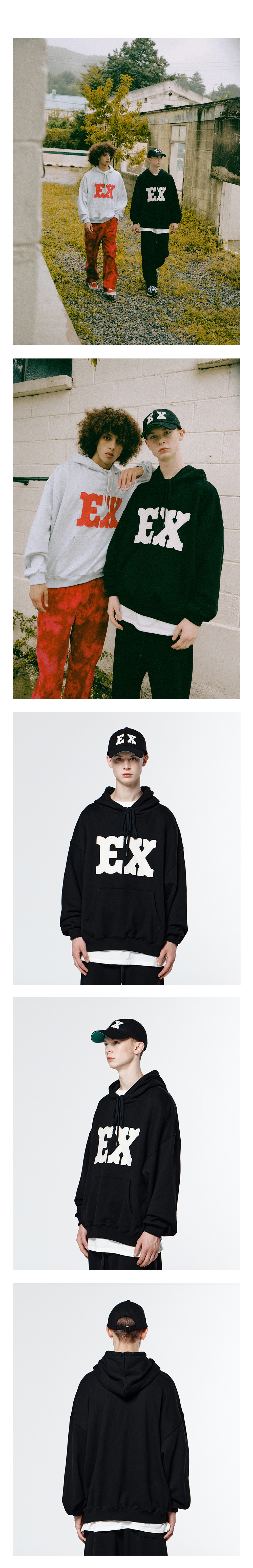 EX HOODIE  BLACK