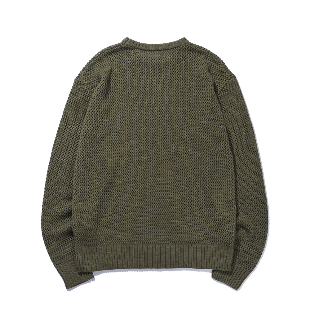 NET SWEATER  KHAKI