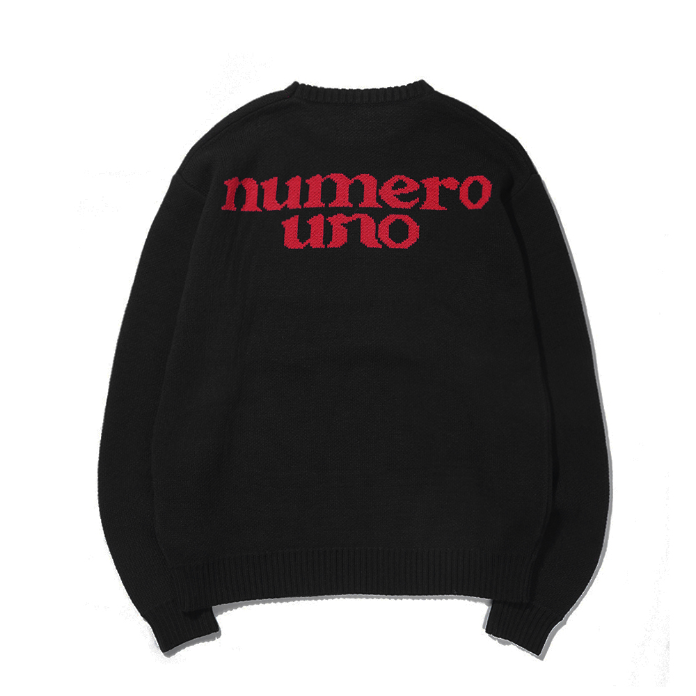 NUMERO UNO SWEATER  BLACK