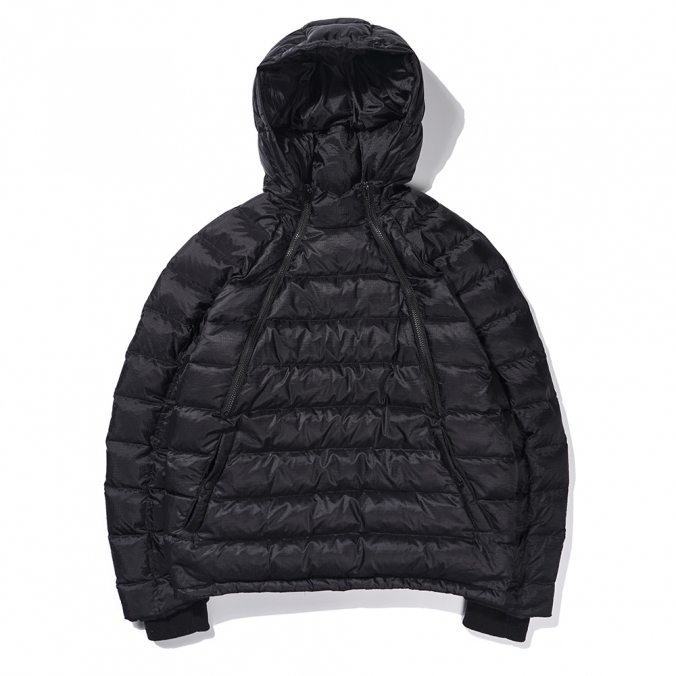 DB-ZIP ANORAK DOWN JACKET  BLACK