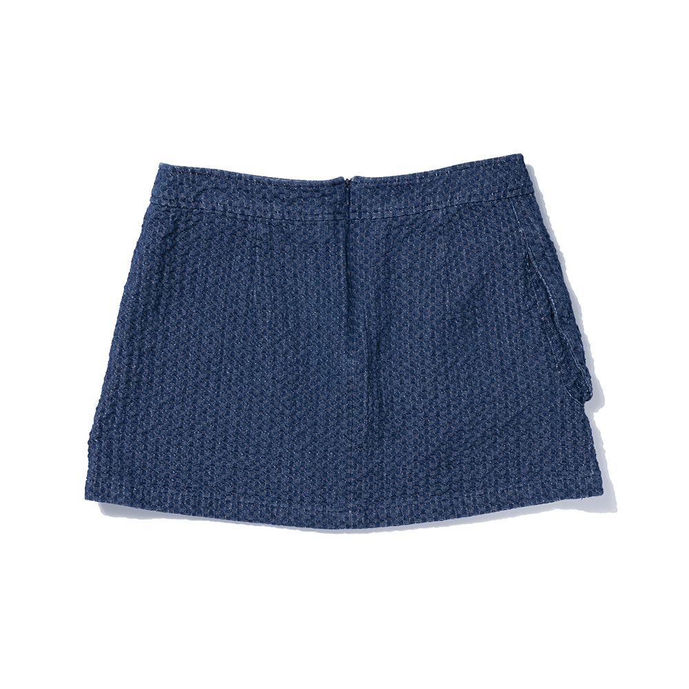 EMBROID INDIGO SKIRT   INDIGO